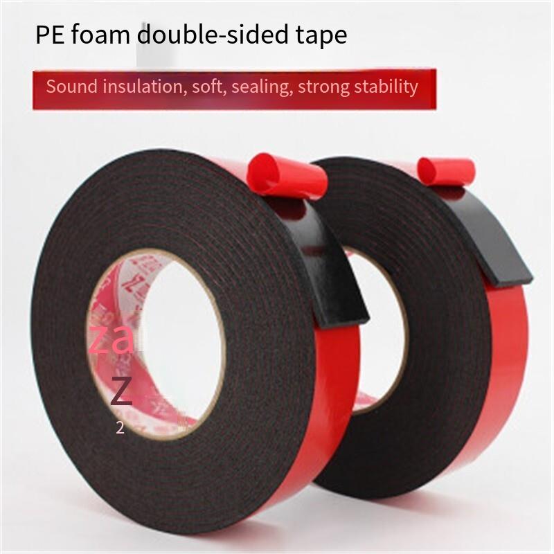 Black Foam PE Double Sided Tape Strong Adhesive Sponge 15mm; ECVV